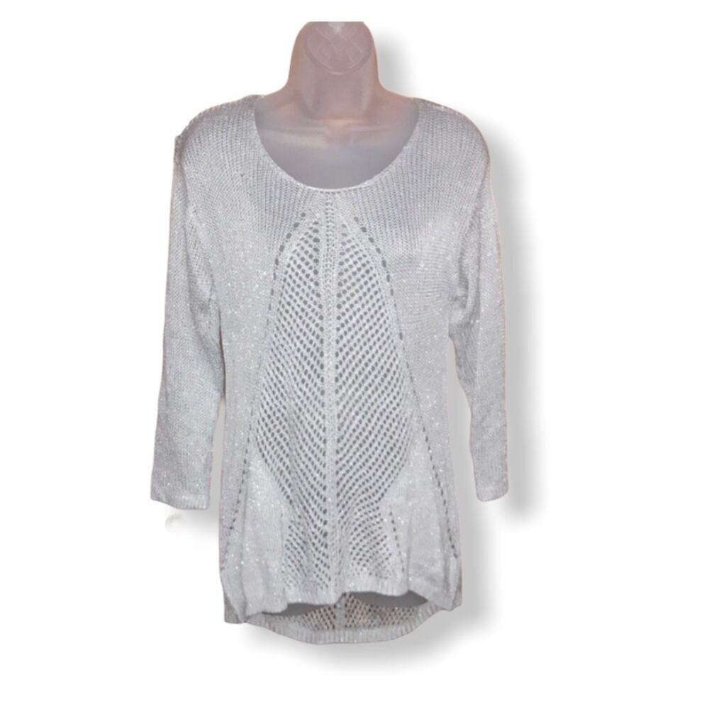 NWT Apt 9 Grey sparkle sweater